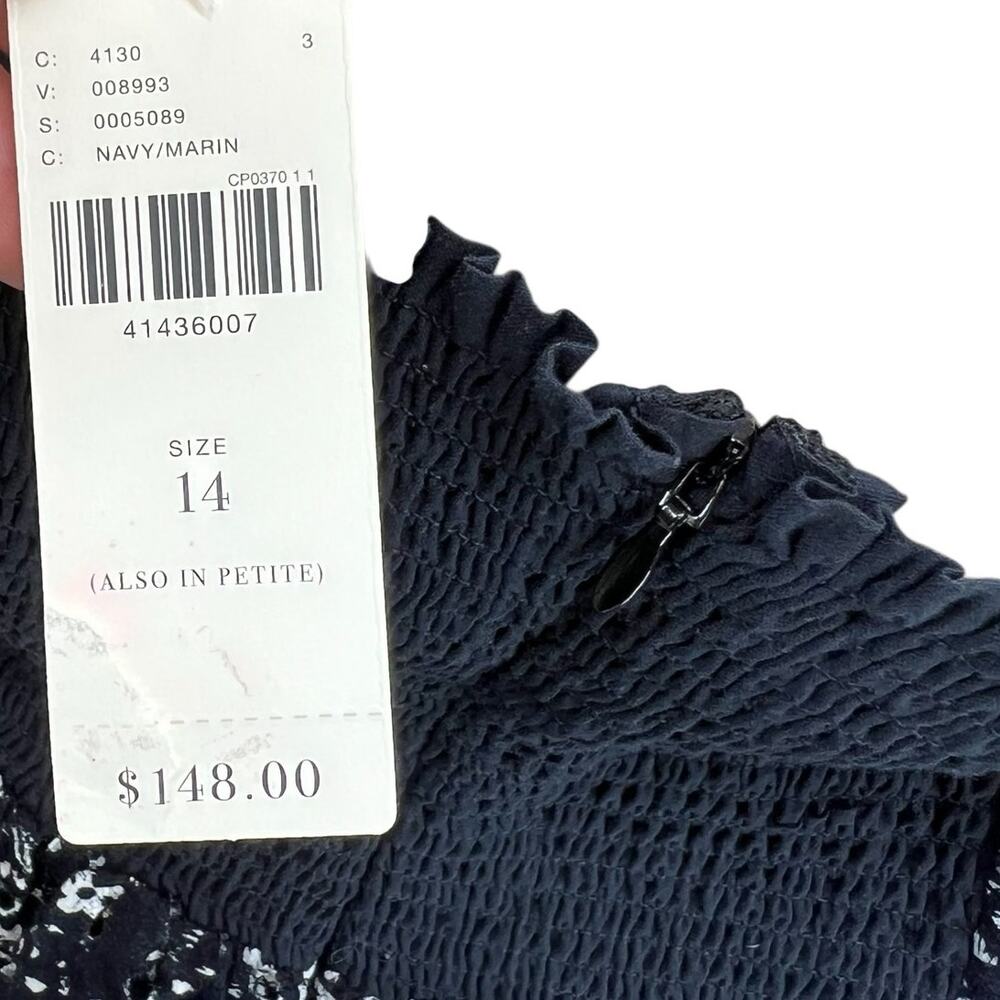 Anthropologie Black and White Floral Dress - Picture 14 of 16